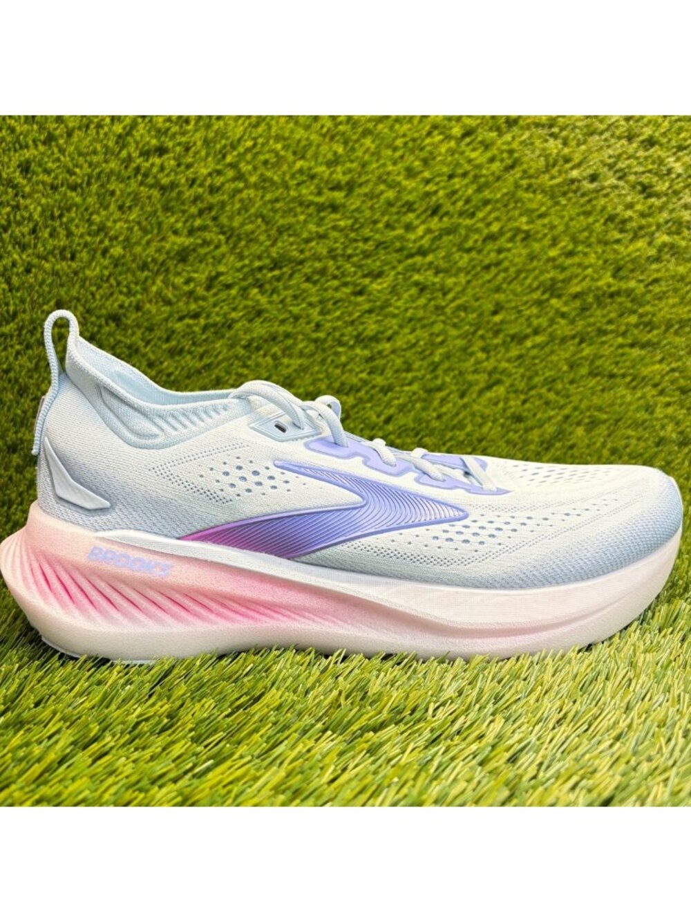 Brooks Glycerin 23 Womens Size 11 Blue Pink Athletic Running Shoes Sneakers